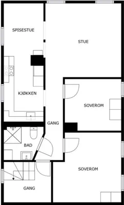 a floor plan of a house at Family & Friends Space in Råholt in Lii