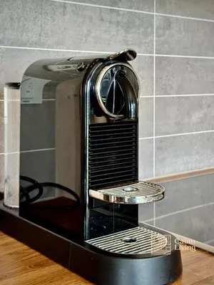a toaster sitting on top of a counter at Ski-In Out apt Hafjell - Sauna and Stunning Views in Hafjell
