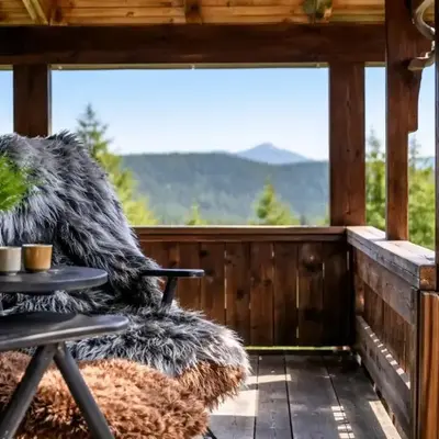 Authentic Secluded Mountain Cabin in Telemark with Panoramic Views