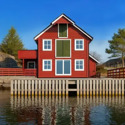 Family-friendly Cabin with pier - Herdla to Bergen - 40 min
