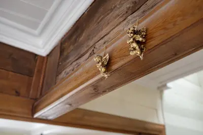 a group of bees hanging from a ceiling at Historic Gem I Charming Bergen Home in Bergen