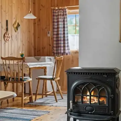 Det er en fantastisk og romslig hytte i Slemdalen