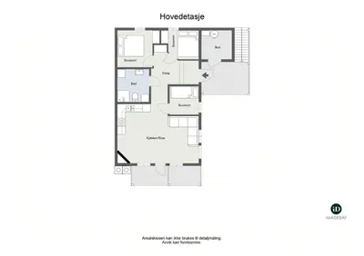 a floor plan of a house at Mountain Apartment By Trysil's Best Bike Trails in Trysil
