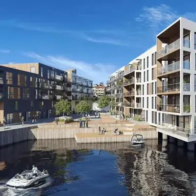 Elegant city apartment in Bergen- Private outdoor patio and free parking