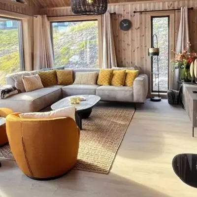 Spacious lodge with sauna