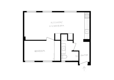 a floor plan of a house at DINBNB Apartment l 200m to Torgallmenningen l High-End Bergen Stay l Steps from Center in Bergen