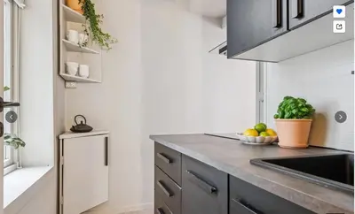 a kitchen with a counter top and a sink at The best place to stay in city center - close to everything in Bergen