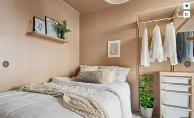 a bedroom with a bed and a closet at The best place to stay in city center - close to everything in Bergen