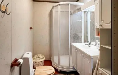 a bathroom with a shower and a toilet and a sink at 3 Bedroom Stunning Home In Sør-Fron in Sør-Fron