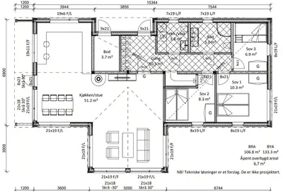 a floor plan of a house at Mountain Cabin With Beautiful Lake View in Hemsedal