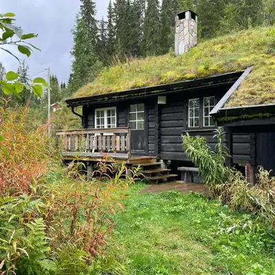 Traditional Log Cabin By Lake Seljord