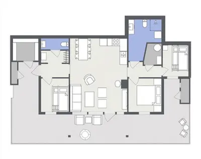a floor plan of a house at Mountain Dream in Vossevangen