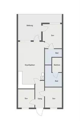 a floor plan of a house at Ski in ski out apartment with sauna in Hemsedal