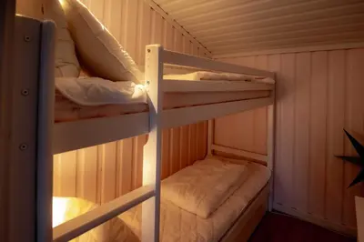 a couple of bunk beds in a room at Trysilfjellet Nord 267 in Trysil