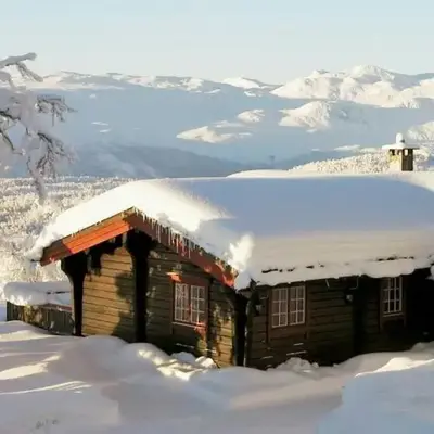 Timber Cabin With Mountain View