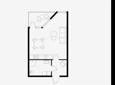 a drawing of a floor plan of a house at Askvik Marina Lägenhet i småbåtshamn med havsutsikt