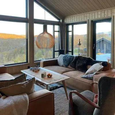 Mountain Cabin At Bergsjøen With Panoramic Views