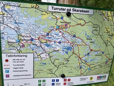 a map of the tinder pakistan trail at Apartment in Gol Skisenter in Gol