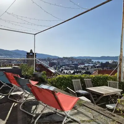 Penthouse apartment with garden and amazing view