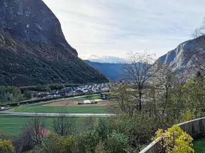 a view of a valley in the mountains at Holiday Home Høyanger Panorama by Interhome in Høyanger
