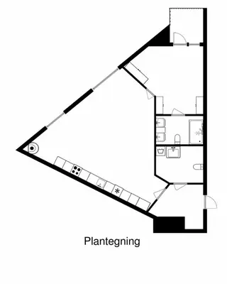 a floor plan of a house at Modern apartment in central Bergen in Bergen