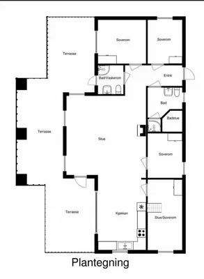 a floor plan of a house at Mountain Cabin With Cinema Near Synnfjellporten in Nord Torpa