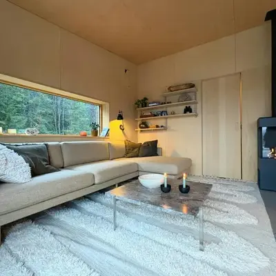 Architect-Designed Cabin By Lake With Sauna
