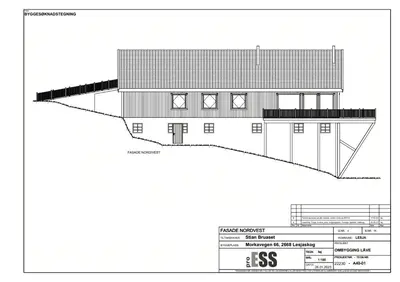 a plan of the proposed building for the university of sussex at Modern Farm With Panoramic Views And Nature in Bjorli