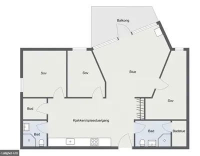 a floor plan of a house at Cozy Couples or Family Retreat - Hemsedal in Hemsedal