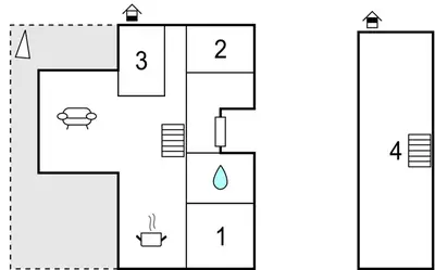 an illustration of a block diagram of a reactor at 4 Bedroom Nice Home In Tustna in Leira
