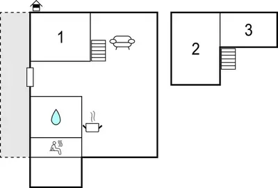 a block diagram of a block diagram of a house at Gorgeous Apartment In Trysil With Sauna in Trysil