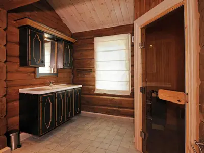 a bathroom with a sink and a window at 12 person holiday home in Fåvang-By Traum in Favang
