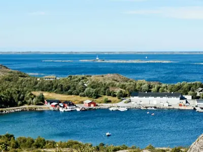 a view of a large body of water at 8 person holiday home in Oksvoll in Oksvoll