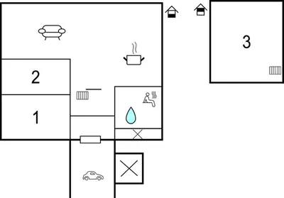 a block diagram of a block diagram of a block algorithm at 3 Bedroom Stunning Home In Sjusjøen in Sjusjøen