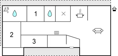 a diagram of a bathroom with a counter top at Sjusjøen-Pihl 89 in Sjusjøen