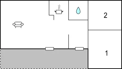 a schematic diagram of the reaction of a drop of water and a droplet at 2 Bedroom Cozy Home In Vallavik in Vangsbygd
