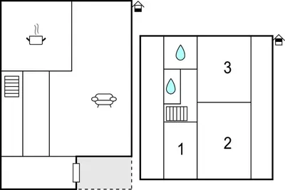 a diagram of a laboratory with two diagrams at Three-Bedroom Holiday Home In Sjusjoen in Sjusjøen