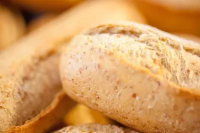 a close up of a loaf of bread at Førde Sommarhotell in Førde