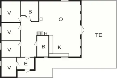 a floor plan of a house at 11 person holiday home in Fåvang-By Traum in Favang