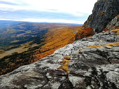 a view from the top of a rocky mountain at Fresh Familie Hytte Hemsedal with Outdoor Sauna in Hemsedal