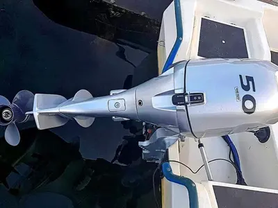 a plane is attached to the side of a plane at 6 person holiday home in Aukra in Aukra