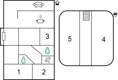 two versions of a coordinate grid with a number grid at 5 Bedroom Stunning Home In Noresund in Noresund