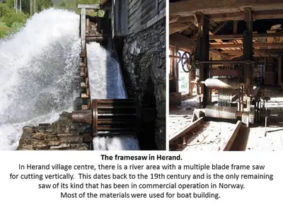 a picture of a water fall in a river at Apartment in Herand, Hardanger in Herand