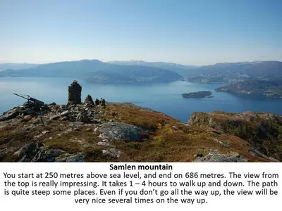 a view of a lake from the top of a mountain at Apartment 2, Herand, Hardanger in Herand