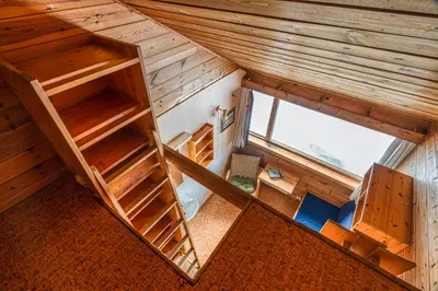 an overhead view of the inside of a house at Kvitåvatn Fjellstue in Gaustablikk