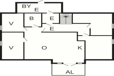 a floor plan of a house at 6 person holiday home in Onarheim in Onarheim