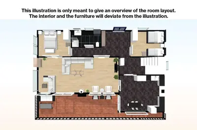 a floor plan of a house at Otnes Sør - Luxury 140m2 in Aurland