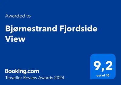 a blue screen with the text upgraded to birmingham floride view at Bjørnestrand Fjordside View in Bergen