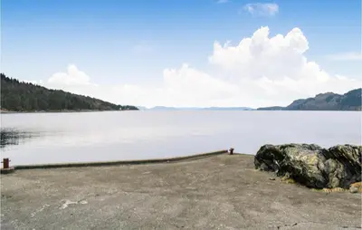 a view of a large body of water at Awesome Home In Holmefjord in Holmefjord