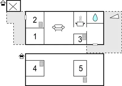 a block diagram of a block diagram of a house at 4 Bedroom Stunning Home In Rendalen in Rendalen